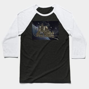 Oriental Steampunk Space Expess Baseball T-Shirt